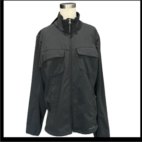 Eddie Bauer Womens Travex jacket hoodie waterproof activewear black size XL - Picture 14 of 14